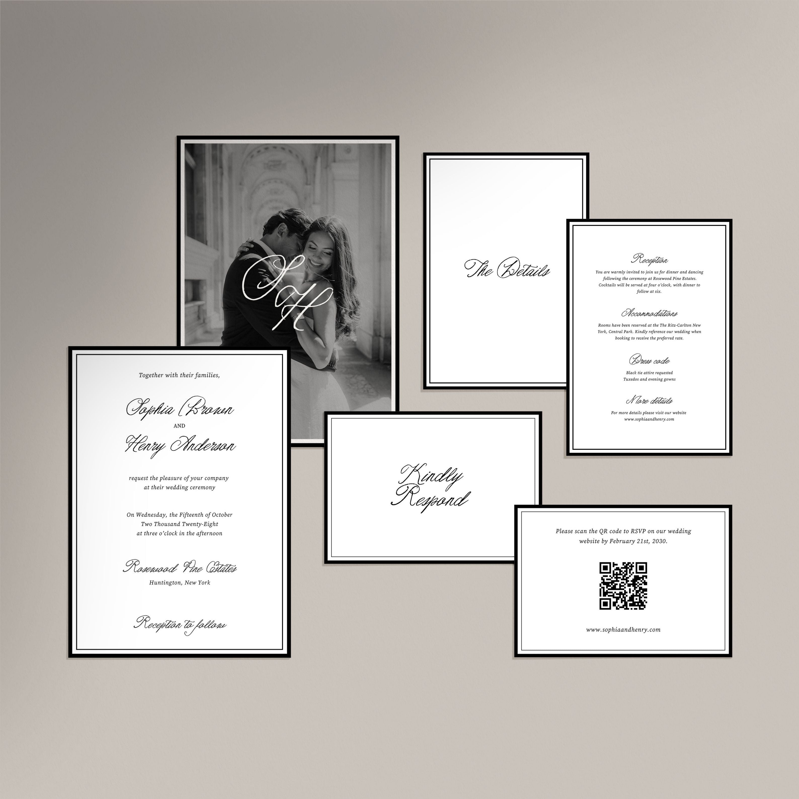 Old Money Invitation Suite