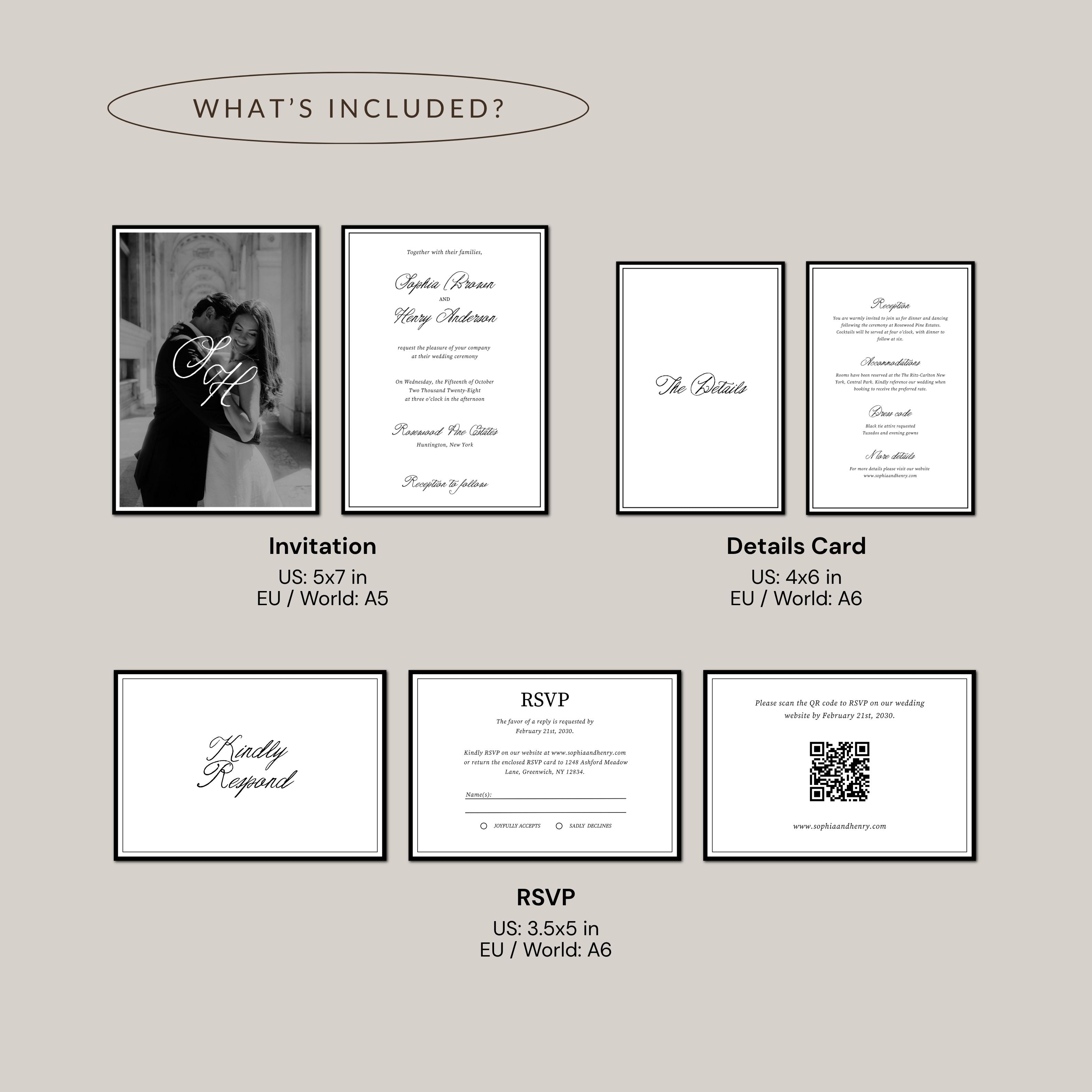 Old Money Invitation Suite